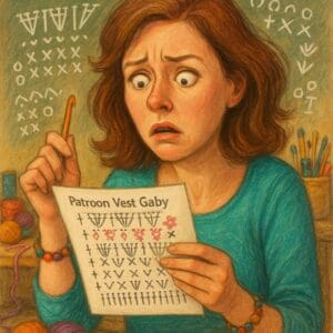 Uitgeschreven aanvulling op patroon Vestje Gaby